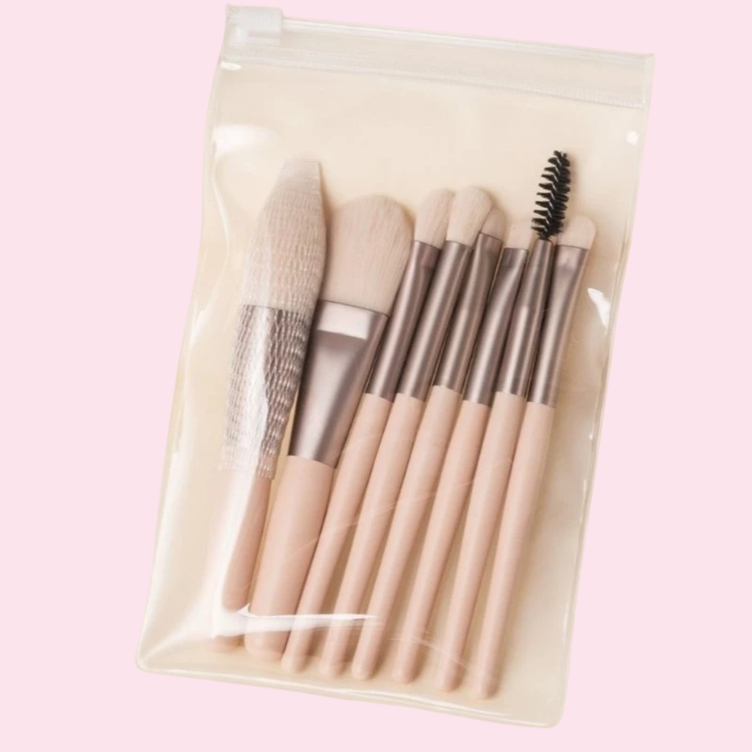 Kit com 8 Mini Pincéis Multifuncionais